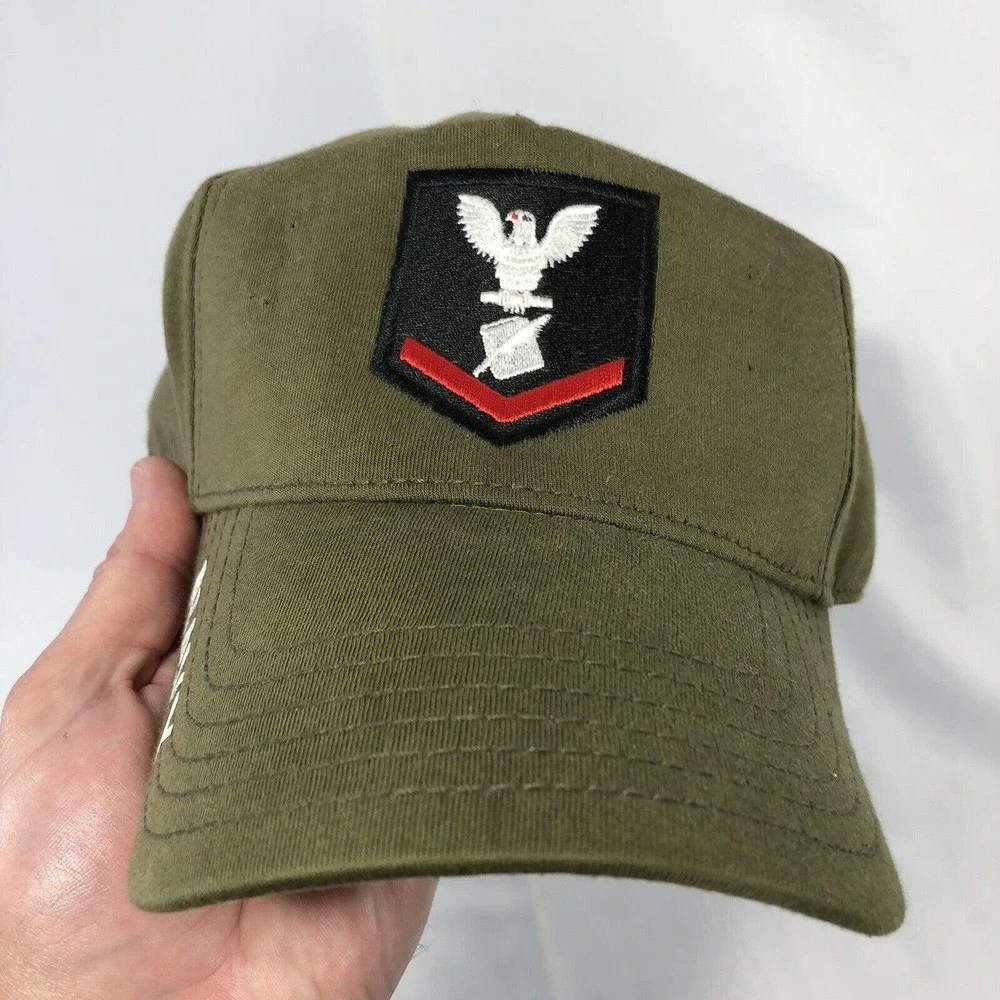 United States Navy Hat Cap by Otto Comfy Fit Green Adjustable One Size Fits Most